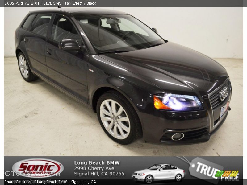 Lava Grey Pearl Effect / Black 2009 Audi A3 2.0T