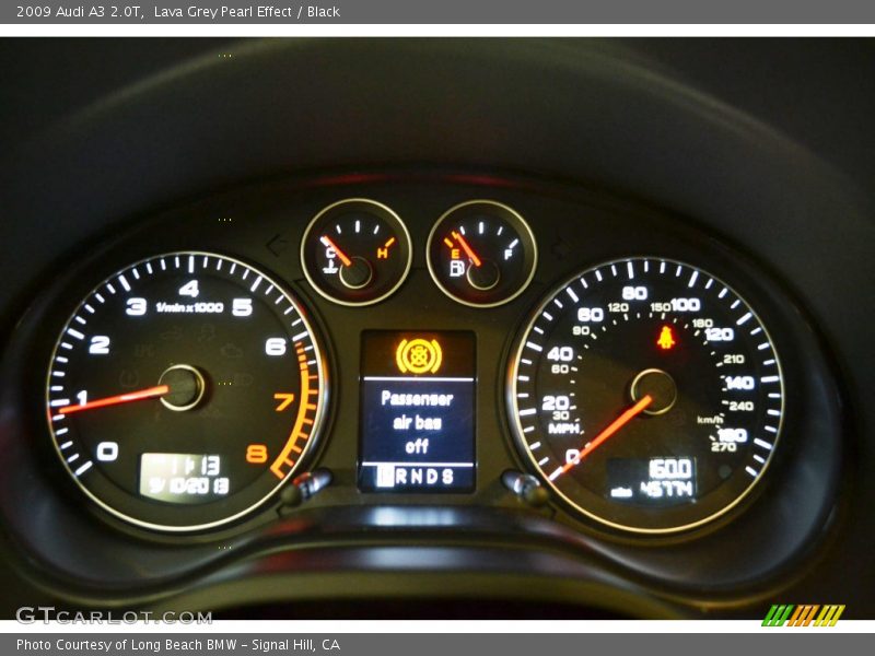 Lava Grey Pearl Effect / Black 2009 Audi A3 2.0T