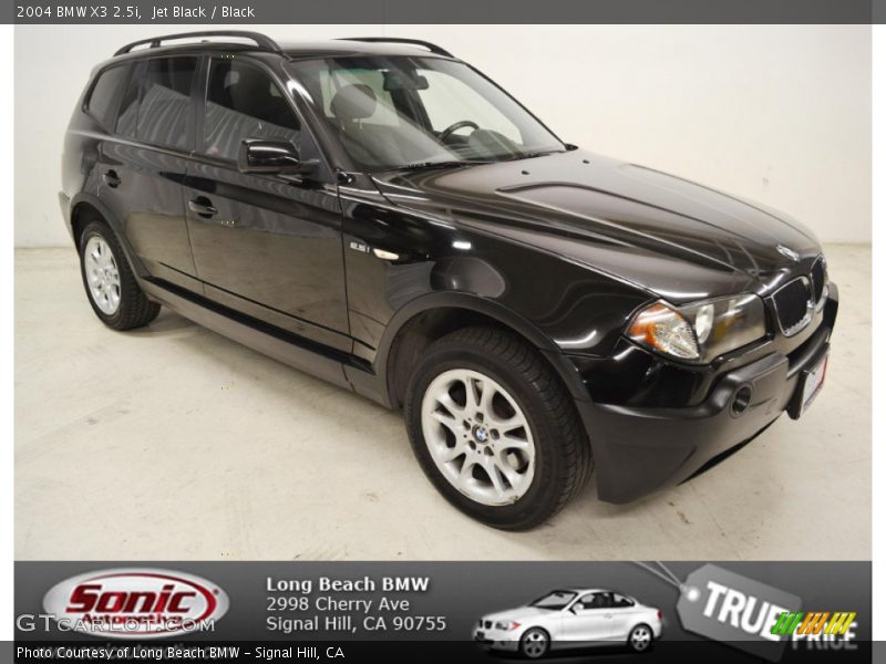 Jet Black / Black 2004 BMW X3 2.5i