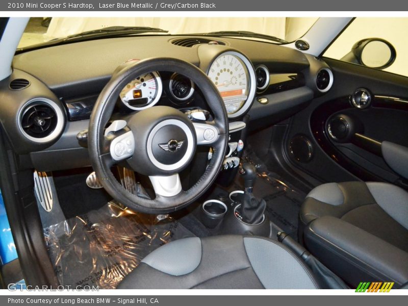 Laser Blue Metallic / Grey/Carbon Black 2010 Mini Cooper S Hardtop