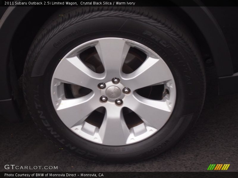 Crystal Black Silica / Warm Ivory 2011 Subaru Outback 2.5i Limited Wagon