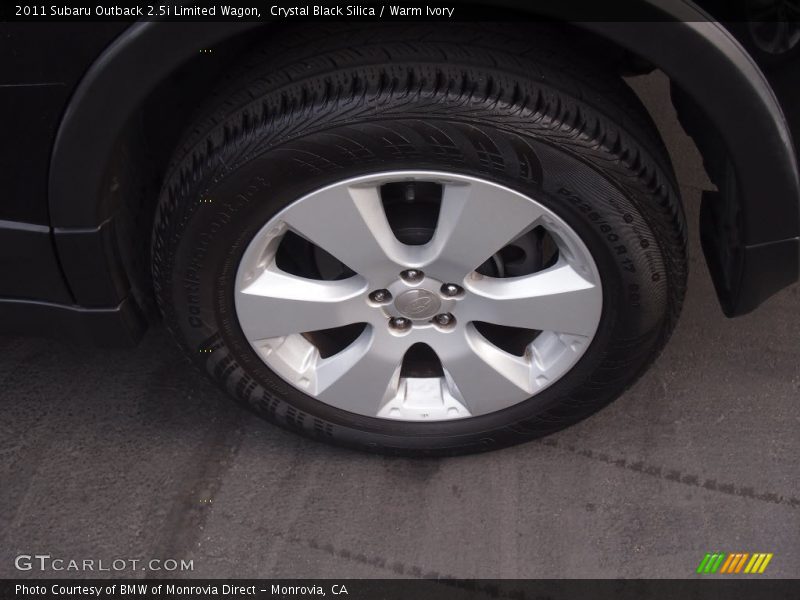 Crystal Black Silica / Warm Ivory 2011 Subaru Outback 2.5i Limited Wagon