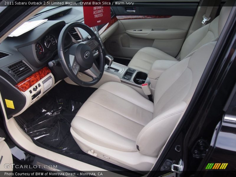 Crystal Black Silica / Warm Ivory 2011 Subaru Outback 2.5i Limited Wagon