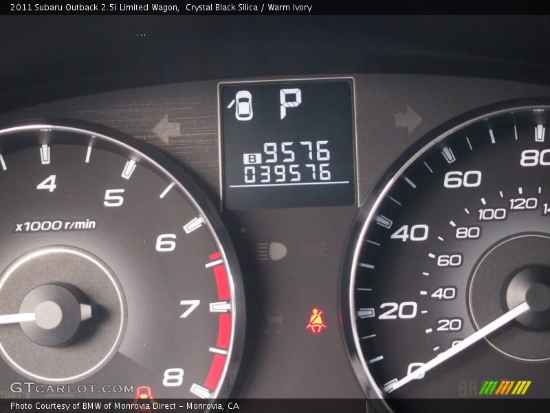 Crystal Black Silica / Warm Ivory 2011 Subaru Outback 2.5i Limited Wagon