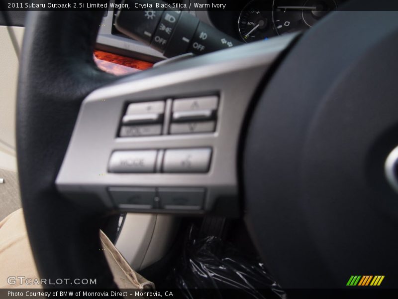 Crystal Black Silica / Warm Ivory 2011 Subaru Outback 2.5i Limited Wagon