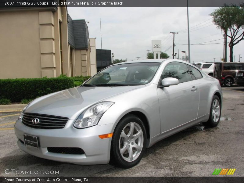 Liquid Platinum Metallic / Graphite Black 2007 Infiniti G 35 Coupe