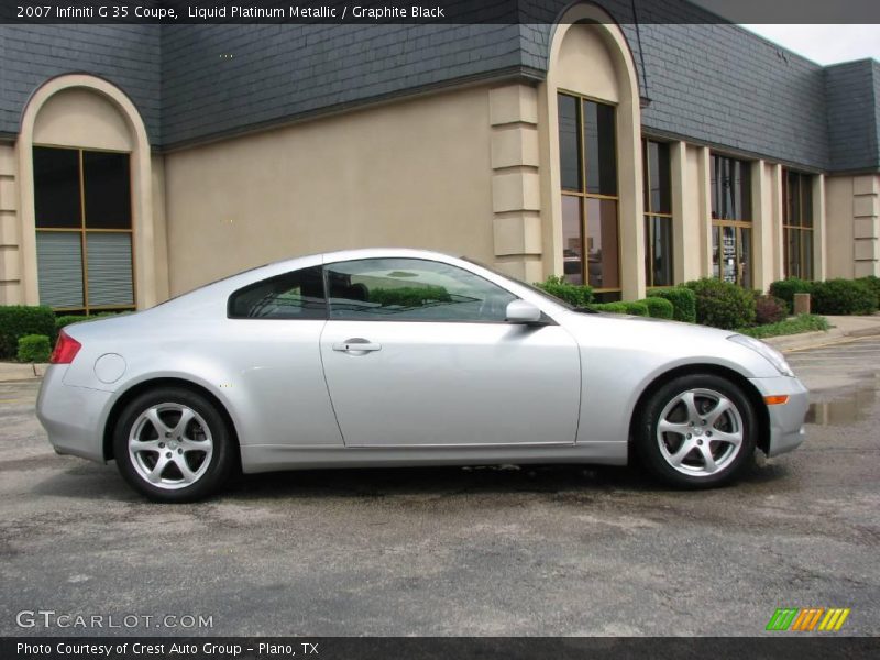 Liquid Platinum Metallic / Graphite Black 2007 Infiniti G 35 Coupe