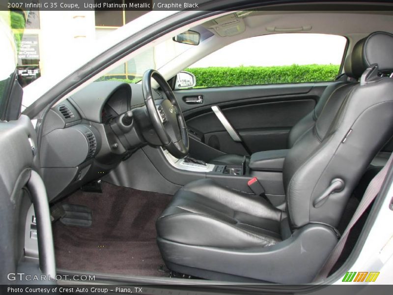 Liquid Platinum Metallic / Graphite Black 2007 Infiniti G 35 Coupe