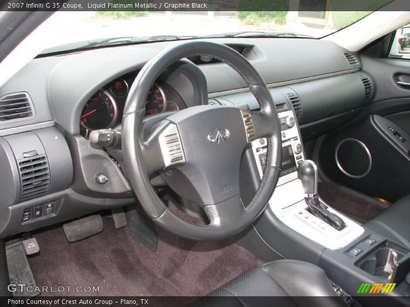 Liquid Platinum Metallic / Graphite Black 2007 Infiniti G 35 Coupe