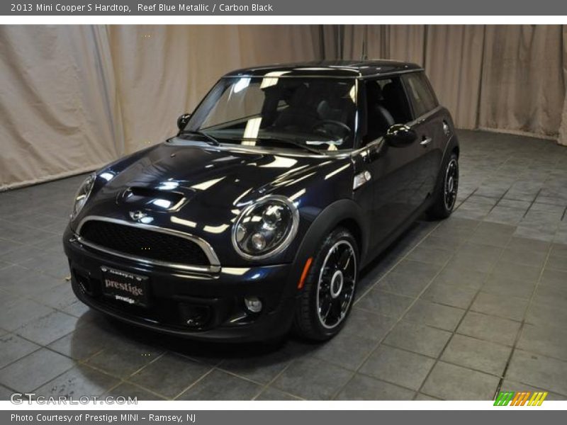 Reef Blue Metallic / Carbon Black 2013 Mini Cooper S Hardtop