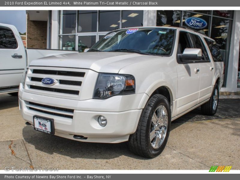 White Platinum Tri-Coat Metallic / Charcoal Black 2010 Ford Expedition EL Limited 4x4