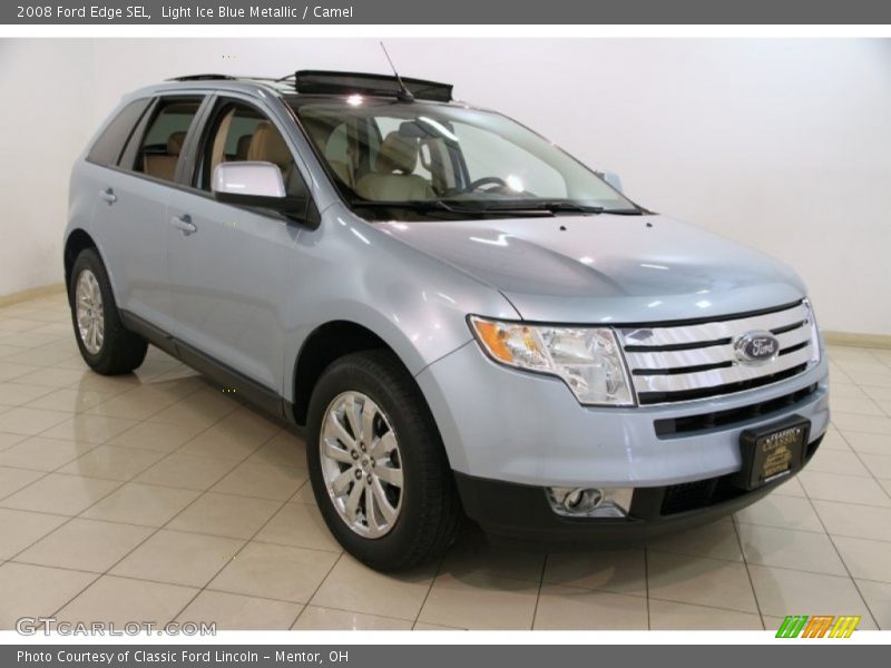 Light Ice Blue Metallic / Camel 2008 Ford Edge SEL