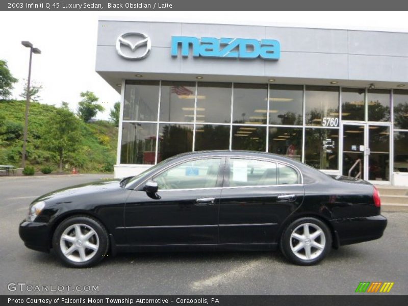Black Obsidian / Latte 2003 Infiniti Q 45 Luxury Sedan