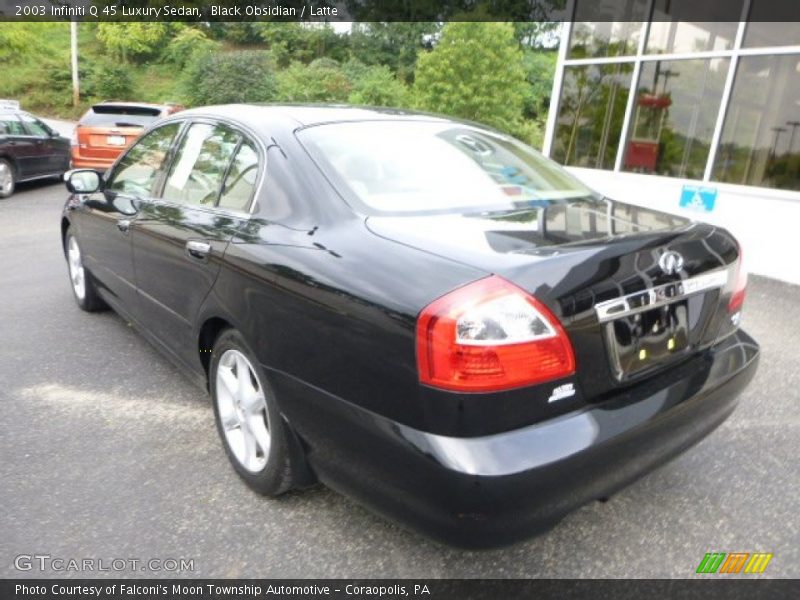 Black Obsidian / Latte 2003 Infiniti Q 45 Luxury Sedan