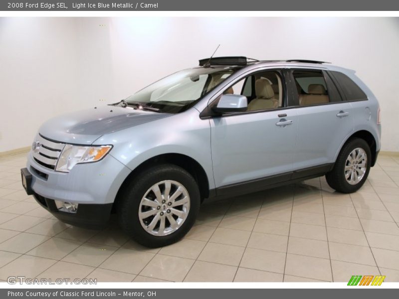 Light Ice Blue Metallic / Camel 2008 Ford Edge SEL
