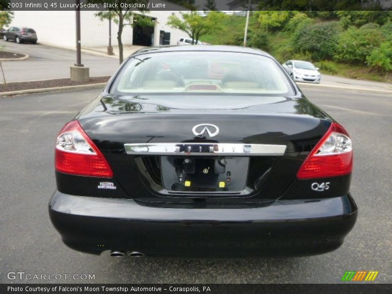 Black Obsidian / Latte 2003 Infiniti Q 45 Luxury Sedan