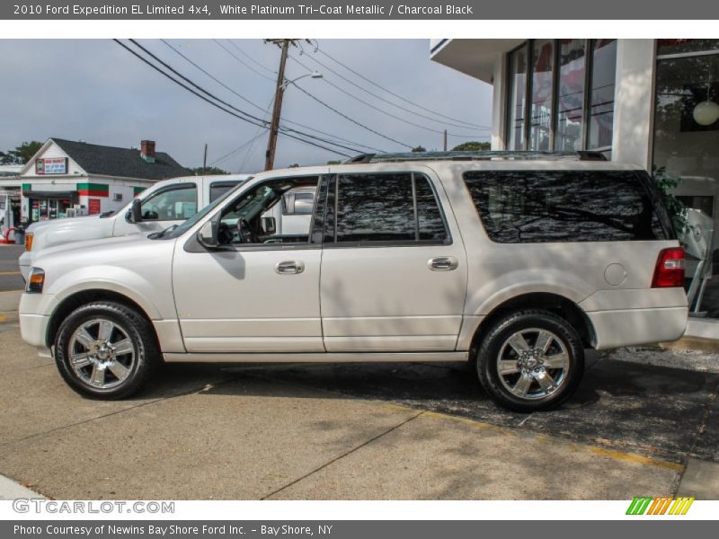 White Platinum Tri-Coat Metallic / Charcoal Black 2010 Ford Expedition EL Limited 4x4
