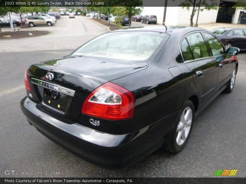 Black Obsidian / Latte 2003 Infiniti Q 45 Luxury Sedan