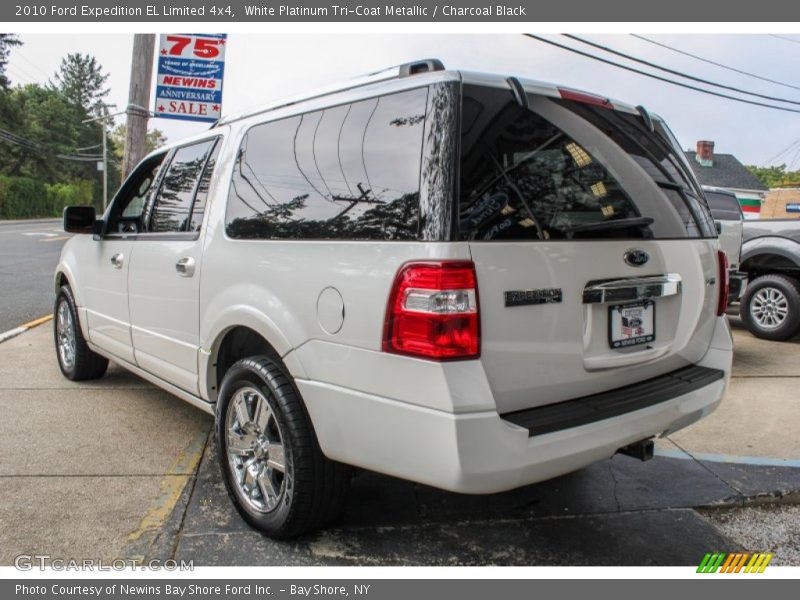 White Platinum Tri-Coat Metallic / Charcoal Black 2010 Ford Expedition EL Limited 4x4