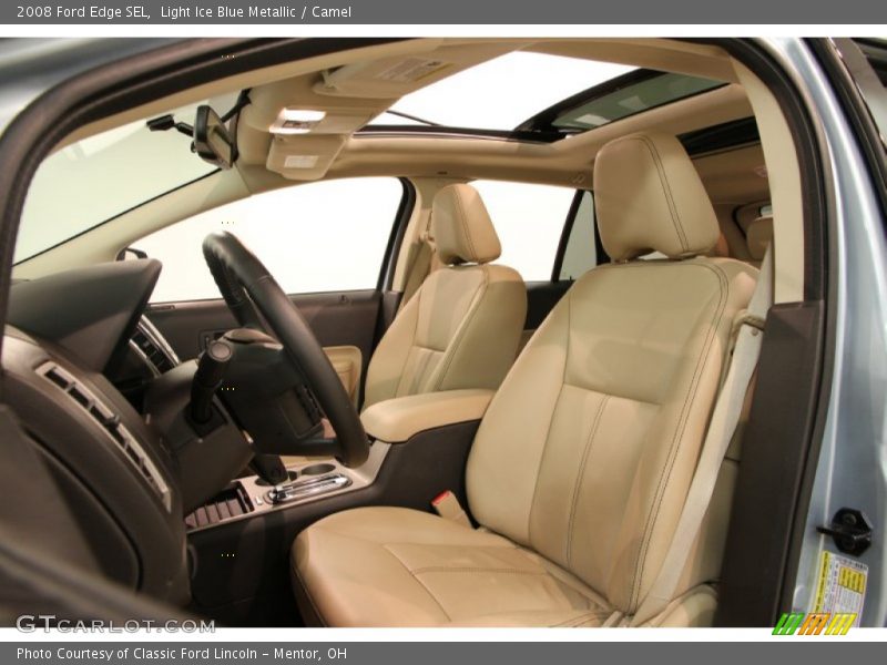 Light Ice Blue Metallic / Camel 2008 Ford Edge SEL