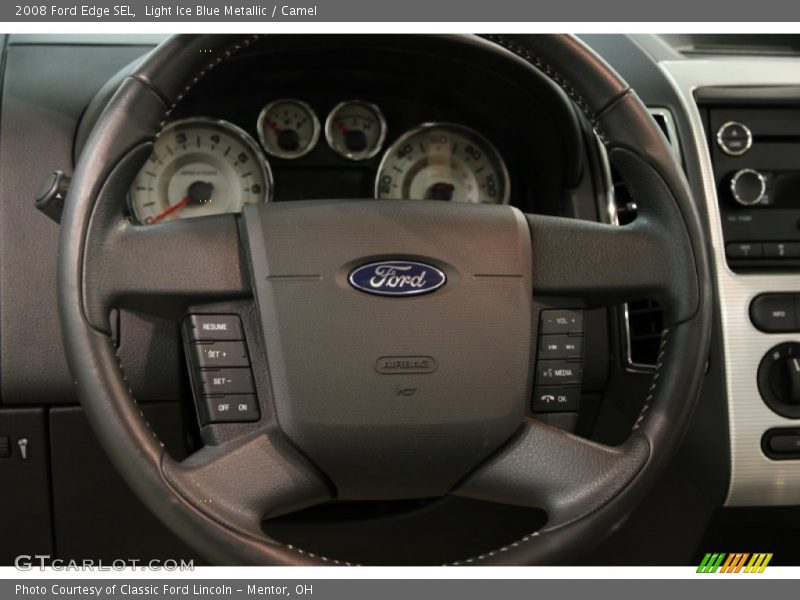 Light Ice Blue Metallic / Camel 2008 Ford Edge SEL