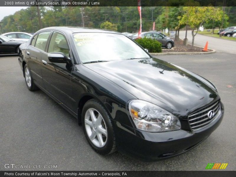Black Obsidian / Latte 2003 Infiniti Q 45 Luxury Sedan