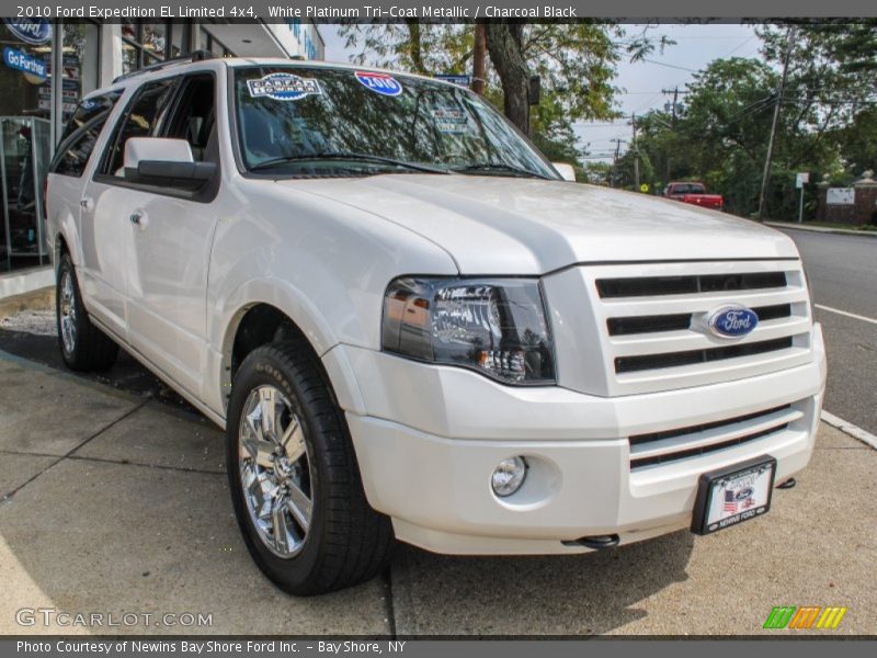 White Platinum Tri-Coat Metallic / Charcoal Black 2010 Ford Expedition EL Limited 4x4