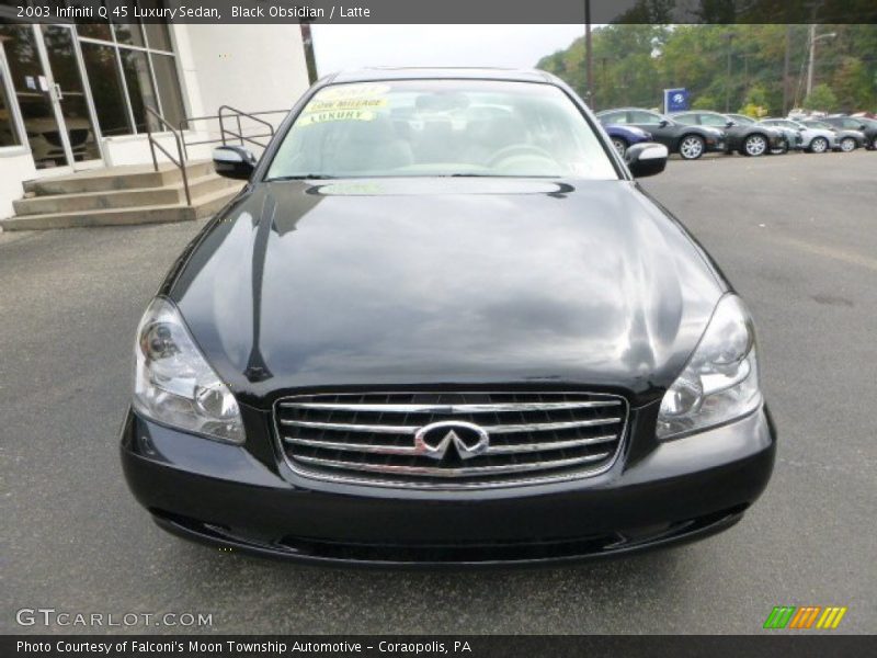 Black Obsidian / Latte 2003 Infiniti Q 45 Luxury Sedan