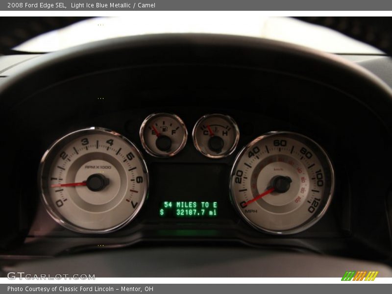 Light Ice Blue Metallic / Camel 2008 Ford Edge SEL