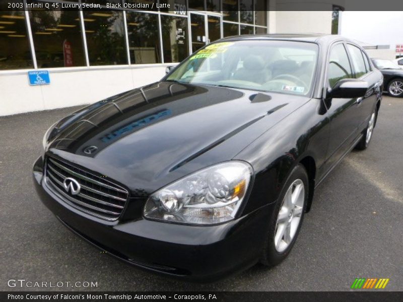 Black Obsidian / Latte 2003 Infiniti Q 45 Luxury Sedan