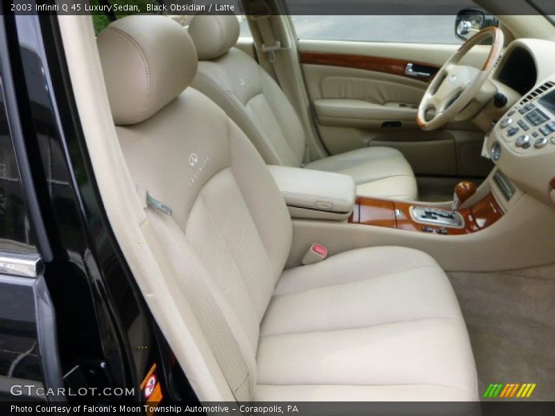 Black Obsidian / Latte 2003 Infiniti Q 45 Luxury Sedan