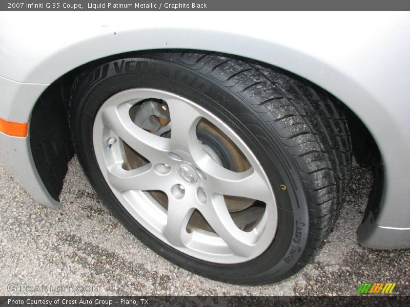 Liquid Platinum Metallic / Graphite Black 2007 Infiniti G 35 Coupe