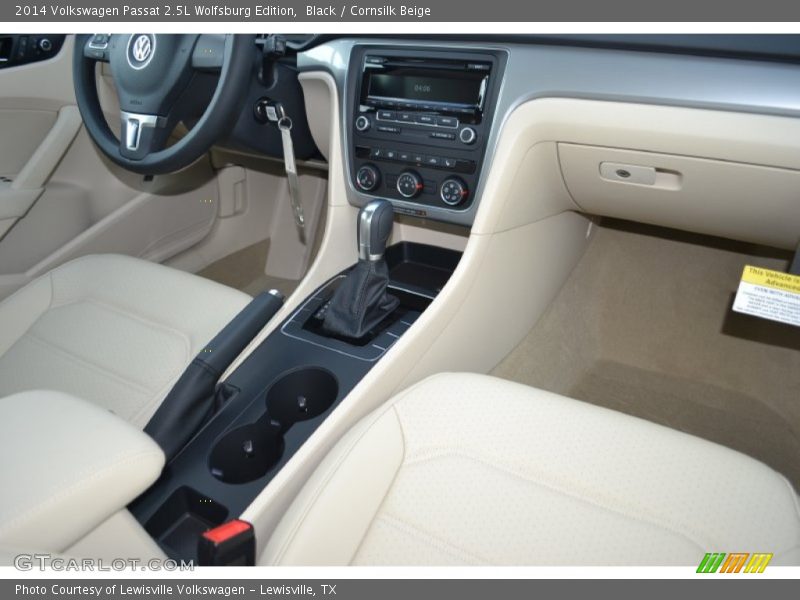 Black / Cornsilk Beige 2014 Volkswagen Passat 2.5L Wolfsburg Edition