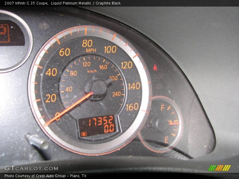 Liquid Platinum Metallic / Graphite Black 2007 Infiniti G 35 Coupe