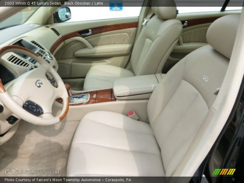 Black Obsidian / Latte 2003 Infiniti Q 45 Luxury Sedan