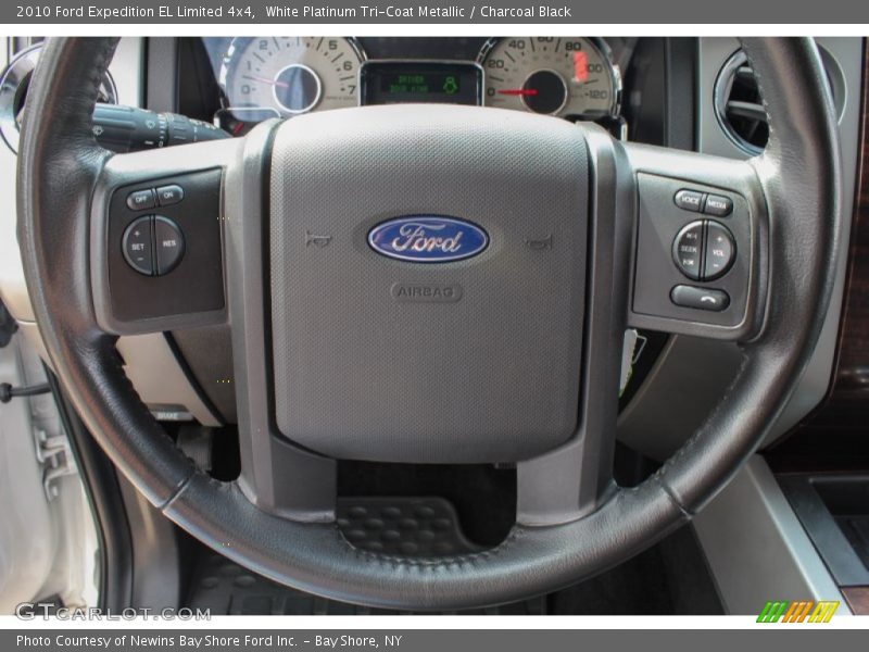 White Platinum Tri-Coat Metallic / Charcoal Black 2010 Ford Expedition EL Limited 4x4