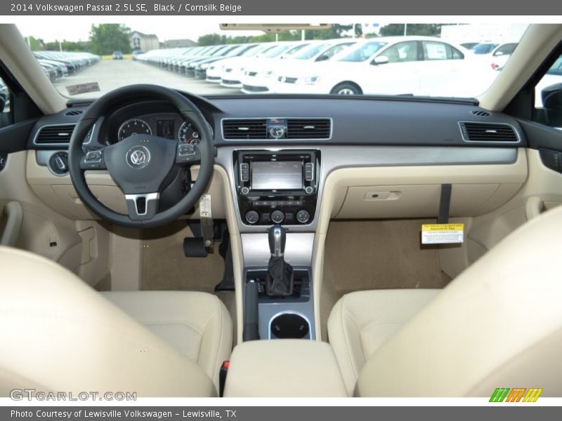 Black / Cornsilk Beige 2014 Volkswagen Passat 2.5L SE