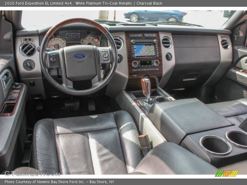 White Platinum Tri-Coat Metallic / Charcoal Black 2010 Ford Expedition EL Limited 4x4
