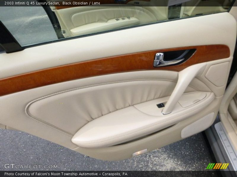 Black Obsidian / Latte 2003 Infiniti Q 45 Luxury Sedan