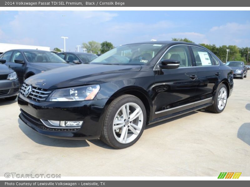 Black / Cornsilk Beige 2014 Volkswagen Passat TDI SEL Premium