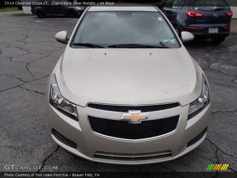 Champagne Silver Metallic / Jet Black 2014 Chevrolet Cruze LT