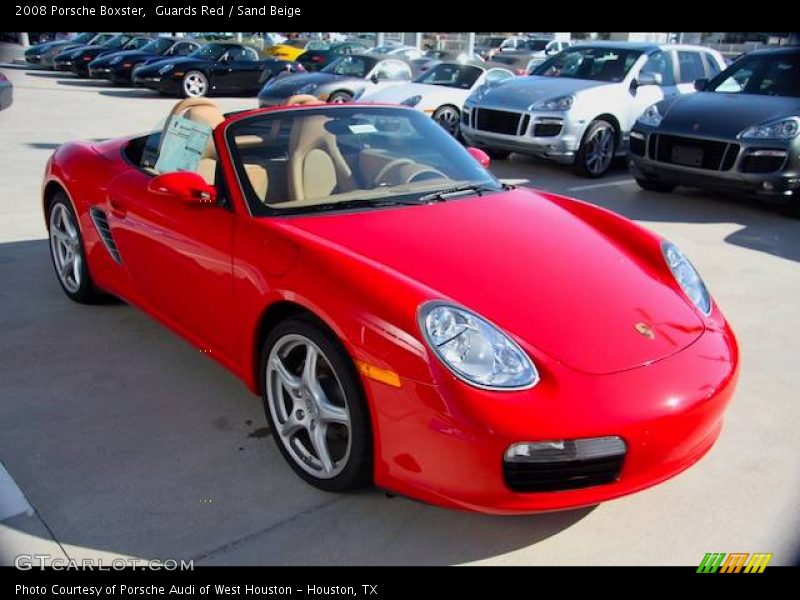 Guards Red / Sand Beige 2008 Porsche Boxster