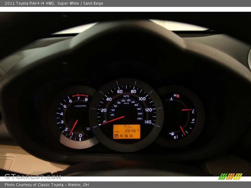 Super White / Sand Beige 2011 Toyota RAV4 I4 4WD