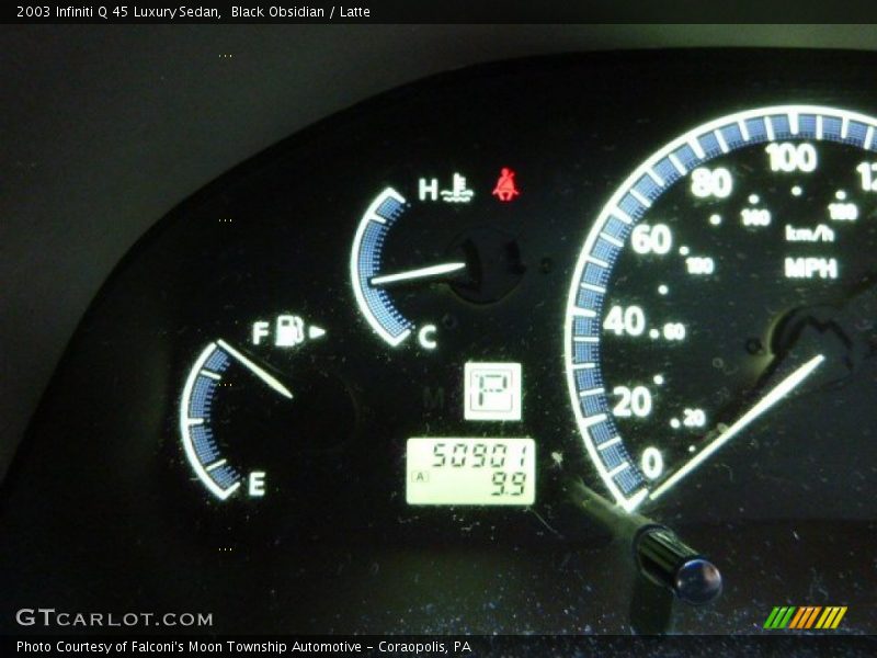 Black Obsidian / Latte 2003 Infiniti Q 45 Luxury Sedan