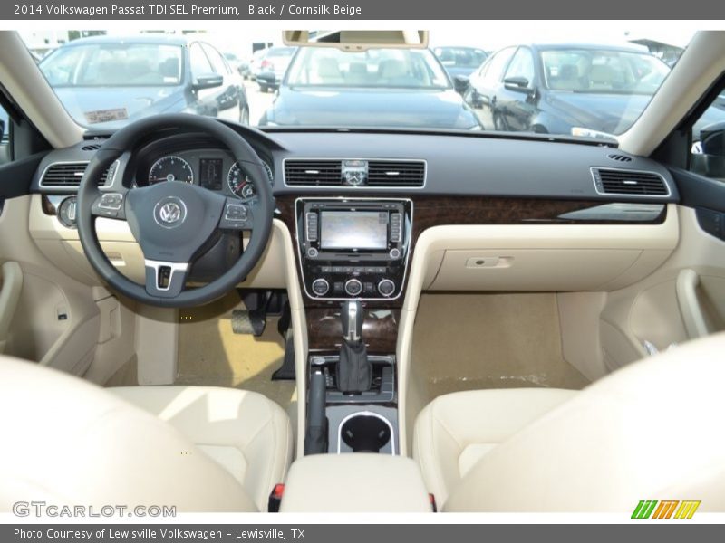 Black / Cornsilk Beige 2014 Volkswagen Passat TDI SEL Premium