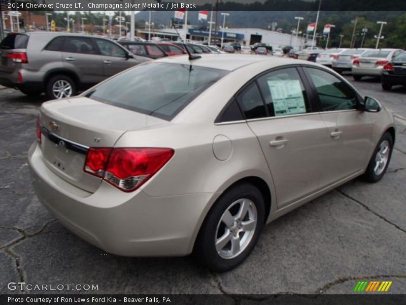 Champagne Silver Metallic / Jet Black 2014 Chevrolet Cruze LT