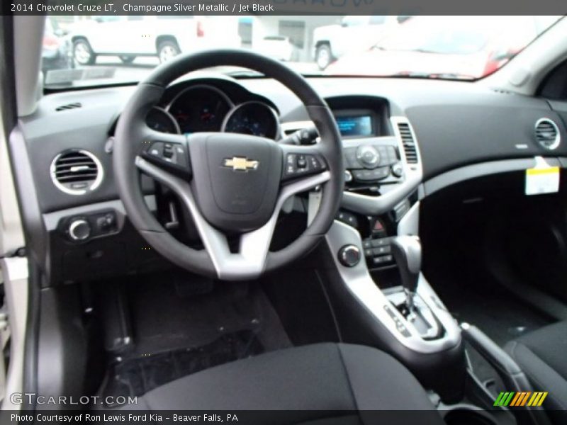 Champagne Silver Metallic / Jet Black 2014 Chevrolet Cruze LT