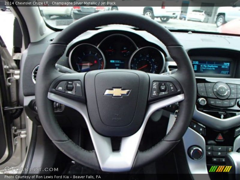 Champagne Silver Metallic / Jet Black 2014 Chevrolet Cruze LT