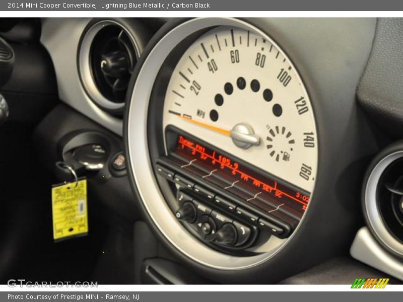 Lightning Blue Metallic / Carbon Black 2014 Mini Cooper Convertible