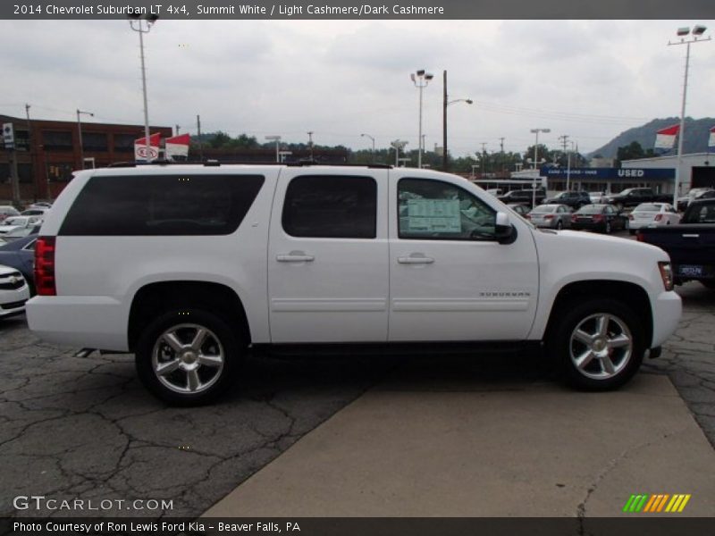 Summit White / Light Cashmere/Dark Cashmere 2014 Chevrolet Suburban LT 4x4